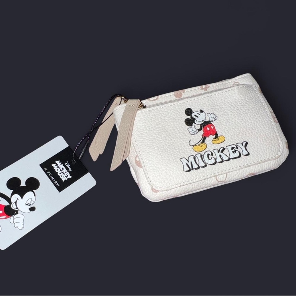 Primark White Mickey Mouse Wristlet